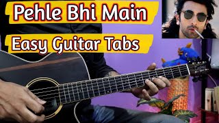 Pehle Bhi Main  Animal  Easy Guitar Tabs Lesson  Vishal Mishra [upl. by Eimmis]