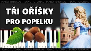 Tři oříšky pro Popelku  znělka  Drei Haselnüsse für Aschenbrödel piano tutorial  jak hrát [upl. by Eenehs]