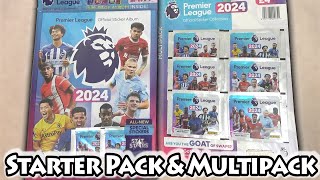 NEW Panini PREMIER LEAGUE 2024 STICKER COLLECTION  Starter Pack amp Multipack Opening  Album Tour [upl. by Meeharb]