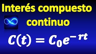 13 Interés simple compuesto y continuo ecuaciones diferenciales [upl. by Sidonius]