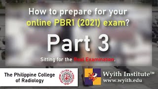 PBR Philippine Board of Radiology exam PBR1 2021 Sitting for the Real Examination [upl. by Sarat683]