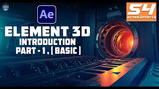 After Effects Class  54  Element 3D Introduction Basic [upl. by Astiram]