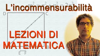 Lincommensurabilità – diagonale del quadrato dimostrazione per assurdo – prof Donato DAlessandro [upl. by Pavior57]