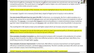 Economics Tuition  CADETXED to Assessing Desirability of Monopoly Part 5 [upl. by Sebastian565]