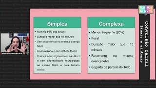 Diferenças entre a convulsão febril simples e complexa [upl. by Yokoyama]