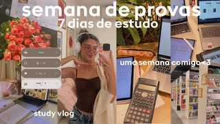 VLOG SEMANA DE PROVAS📚✨Study Vlog 7 dias de estudo comigo📚 [upl. by Mott]