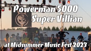 Powerman 5000  Super Villain Live at Midsummer Music Fest 2023 [upl. by Gerfen947]