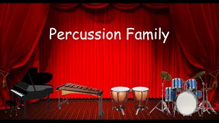 The Percussion Family  Listen to the instruments of the Percussion family  Orchestra for Kids [upl. by Nihi]