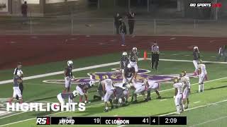 HIGHLIGHTS  FOOTBALL  Lyford at London 10121 [upl. by Marguerie644]