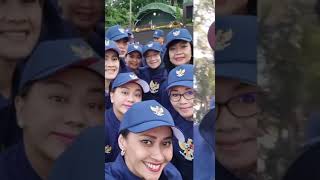 Srikandi cantik dlm komposisi menteri melatih disiplin meski kurng tidur dan nafas mau lepasprabowo [upl. by Jeff]