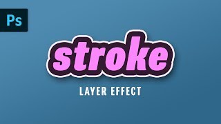 Multiple Stroke Layer Effect  Photoshop Tutorial [upl. by Akemehc]