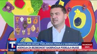 Изјаве Михаила Досковића и Бранка Стаматовића Едукација о безбедности деце у саобраћају ТВ К1  7 [upl. by Cyrille]