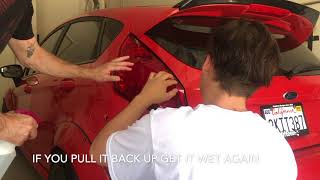 How to install tail light tint overlays Fiesta ST [upl. by Belsky896]