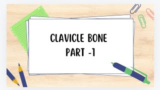 Clavicle bone part 1  anatomy clavicle bpt physiotharapist mbbs bds s bams [upl. by Vince]