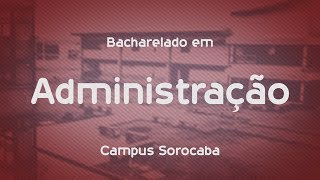 Que curso eu faço  Administração  UFSCar Sorocaba [upl. by Zielsdorf]