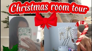 Decorated Christmas room tour 🎄🫶🏻 [upl. by Nikos671]