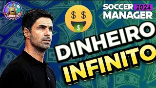 COMO TER DINHEIRO INFINITO NO SOCCER MANAGER 2024 [upl. by Culhert]