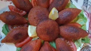 einfaches Rezept für KibbehKubbehIçli Köfte mit Hackfleischfüllung Bulgurklöße كبة باللحم المفروم [upl. by Naz651]