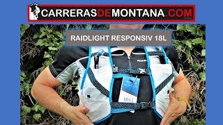 Raidlight Responsiv 18L Mochila trail running y ultra trail Análisis por Mayayo [upl. by Netsrik]