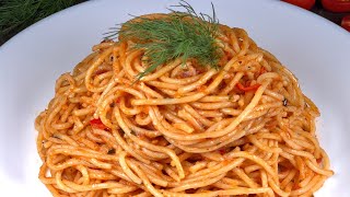 ❗️Das leckerste und einfachste Rezept für Spaghetti in Tomatensauce Ich mache sie jedes Wochenen [upl. by Tiebold]