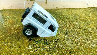 Various diecast cars moving and falling into the water  Model Cars [upl. by Ruenhcs]