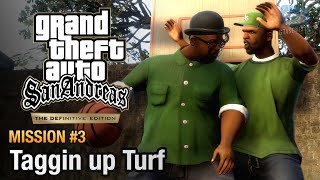 GTA San Andreas Definitive Edition  Mission 3  Tagging up Turf [upl. by Melbourne]