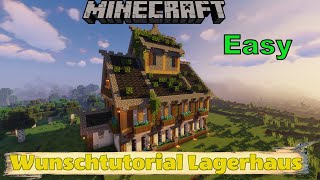 Minecraft Wunschtutorial Großes Lagerhaus minecrafttutorial minecraftbuild [upl. by Salsbury307]