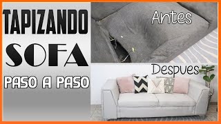 COMO TAPIZAR SOFA PASO A PASO🔴 DE VIEJO A NUEVO DESDE CASA🔴JAMARELI [upl. by Arnulfo]