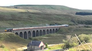 The returning Fellsman A4 60007 Sir Nigel Gresley at Garsdale with great views 11 09 2024 [upl. by Sarena]