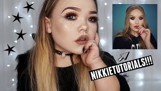 I TRIED FOLLOWING A NIKKIETUTORIALS MAKEUP TUTORIAL  MakeupJunkieG [upl. by Adnohsirk]