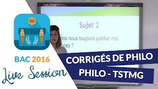 Bac 2016  Corrigés de Philo  Terminales STMG [upl. by Kohn]