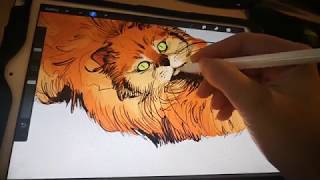 PROCREATE TIPS  Basic coloring and digital lighting tips [upl. by Nnod]