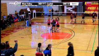 2012 WIAA 2A VolleyballWest Valley Yakima vs Capital [upl. by Echikson]