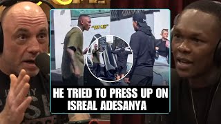 Isreal Adesanya Got Challenged To A One On One Street Fight  Joe Rogan [upl. by Ole]