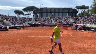 Thiago Sybot Wild  ATP1000 Rome 2024 Court Level View Pietrangeli vs Barrere [upl. by Pradeep]