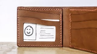 Making a Leather Bifold with an ID Pocket [upl. by Bevus]