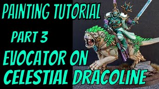 Painting tutorial Evocator on Celestial Dracoline part 3 [upl. by Irrabaj388]