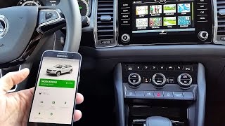 Škoda KODIAQ a mobilní telefon Android SmartLink MirrorLink [upl. by Macfarlane]