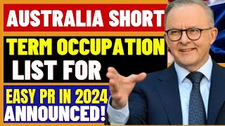 Australia Skilled Occupation List 485 494 visas amp Employer Sponsorship For Easy PR Visa In 2024 [upl. by Henryk]