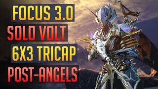 Warframe  SOLO TRICAP 6x3 Focus 30 PostAngels  6 Hydrolysts Captured READ PINNED [upl. by Drazze]