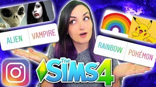 MY INSTAGRAM FOLLOWERS CONTROL MY SIM  Sims 4 Challenge Vampires amp Child CAS [upl. by Amaty119]