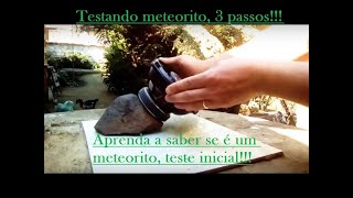 Aprenda identificar um METEORITO em 3 passos [upl. by Kosse]