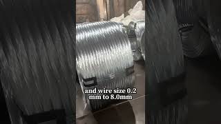 hot dipped galvanized wire coil handwork by management wirefactory galvanizedwire [upl. by Nerhtak]