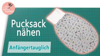 Pucksack nähen mit Gurtschlitz [upl. by Trumaine]