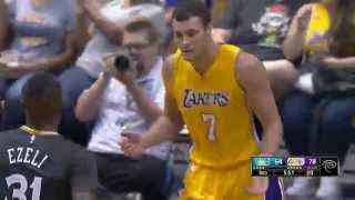 Larry Nance Jr Puts Festus Ezeli on a Poster [upl. by Ahsaetan]