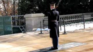 Tomb Guard quotWalking the Matquot at the Tomb of the Unknowns at Arlington National Cemetery [upl. by Etteloc]