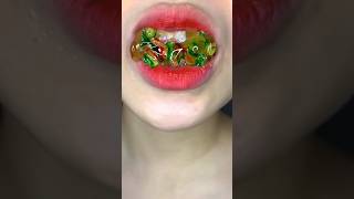 asmr COLOR HONEYCOMB eating sounds shorts [upl. by Harness]