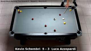 Kevin Schembri vs Luca Azzopardi  World Mens Ranking Tournament 1  Round 2 [upl. by Ednew]