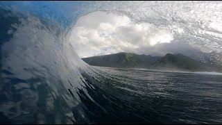 RAW POV BODYBOARD ALL DAY SESSION AT TEAHUPOO  7421 [upl. by Sibylla]