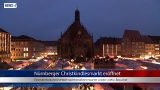 28112014 N Christkind eröffnet den Nürnberger Christkindlesmarkt [upl. by Suckram]